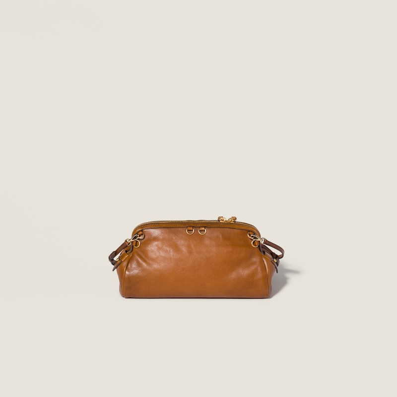 Caprice leather clutch