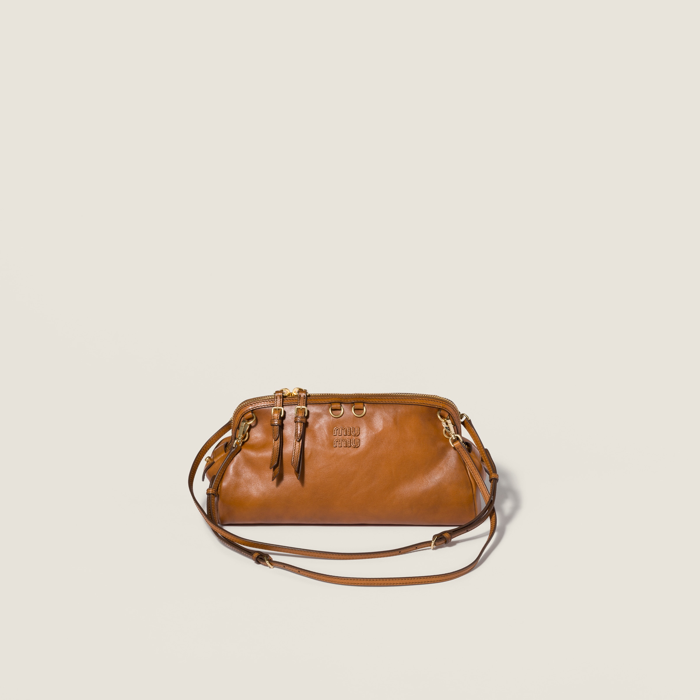 Caprice leather clutch