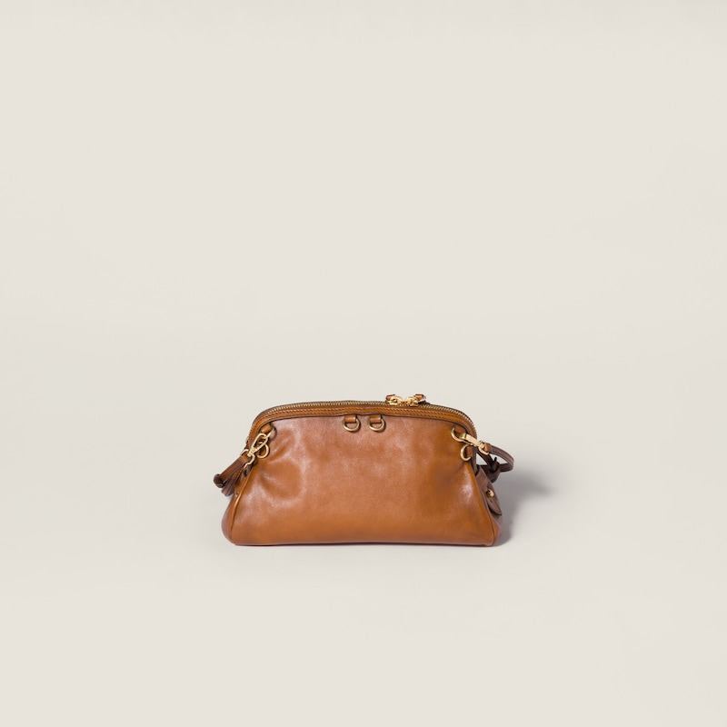 Caprice leather clutch