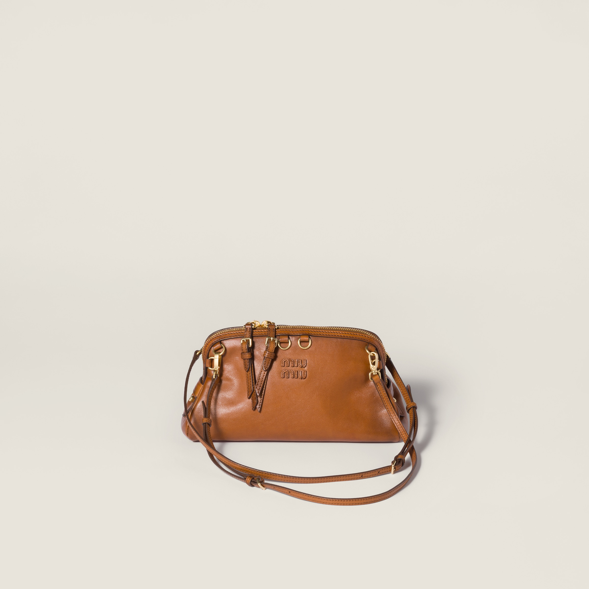 Caprice leather clutch