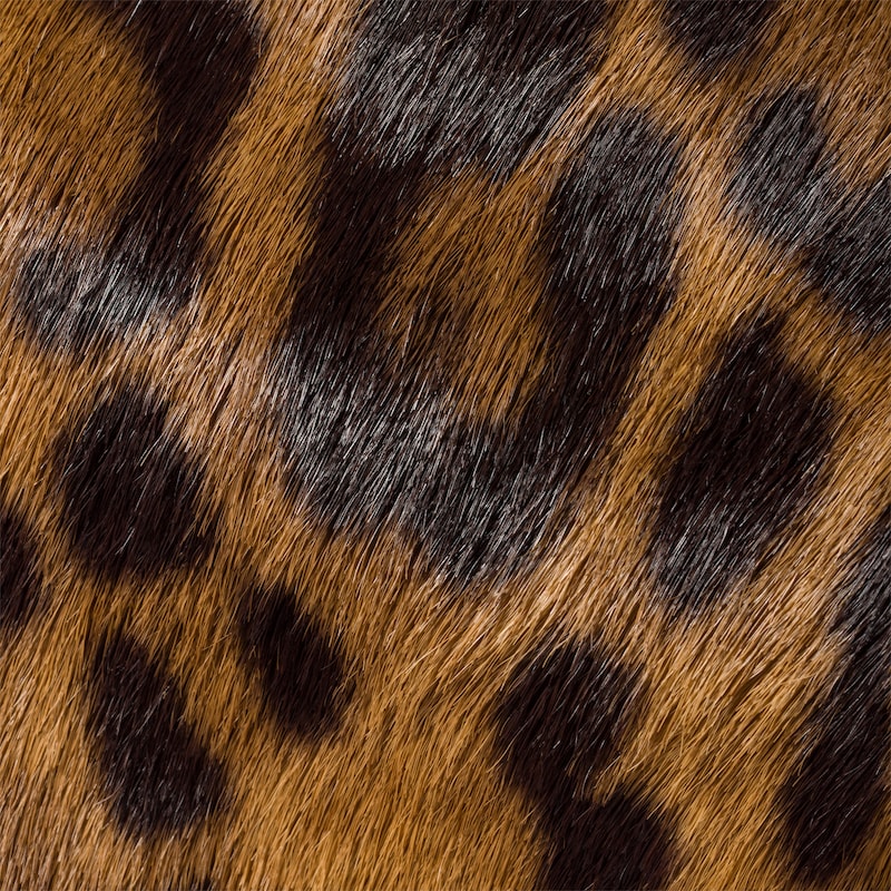 Printed leather clutch