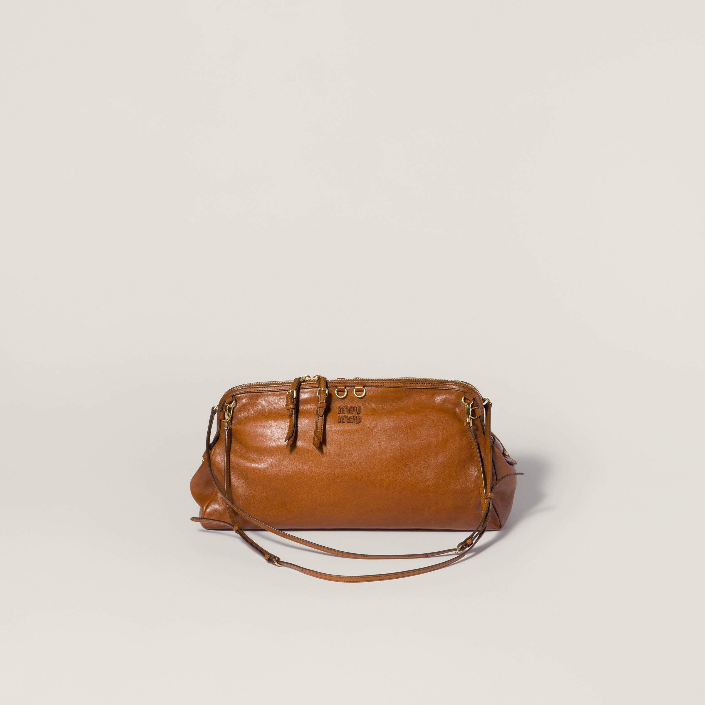 Caprice leather clutch