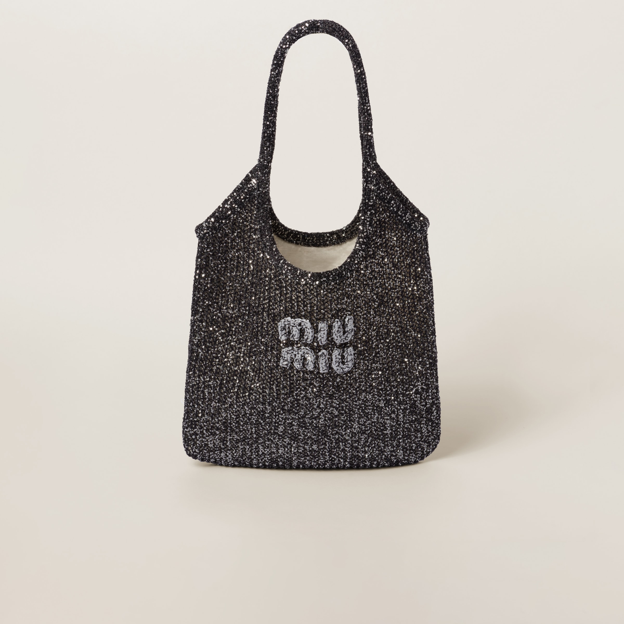 Miu miu canvas tote cheap