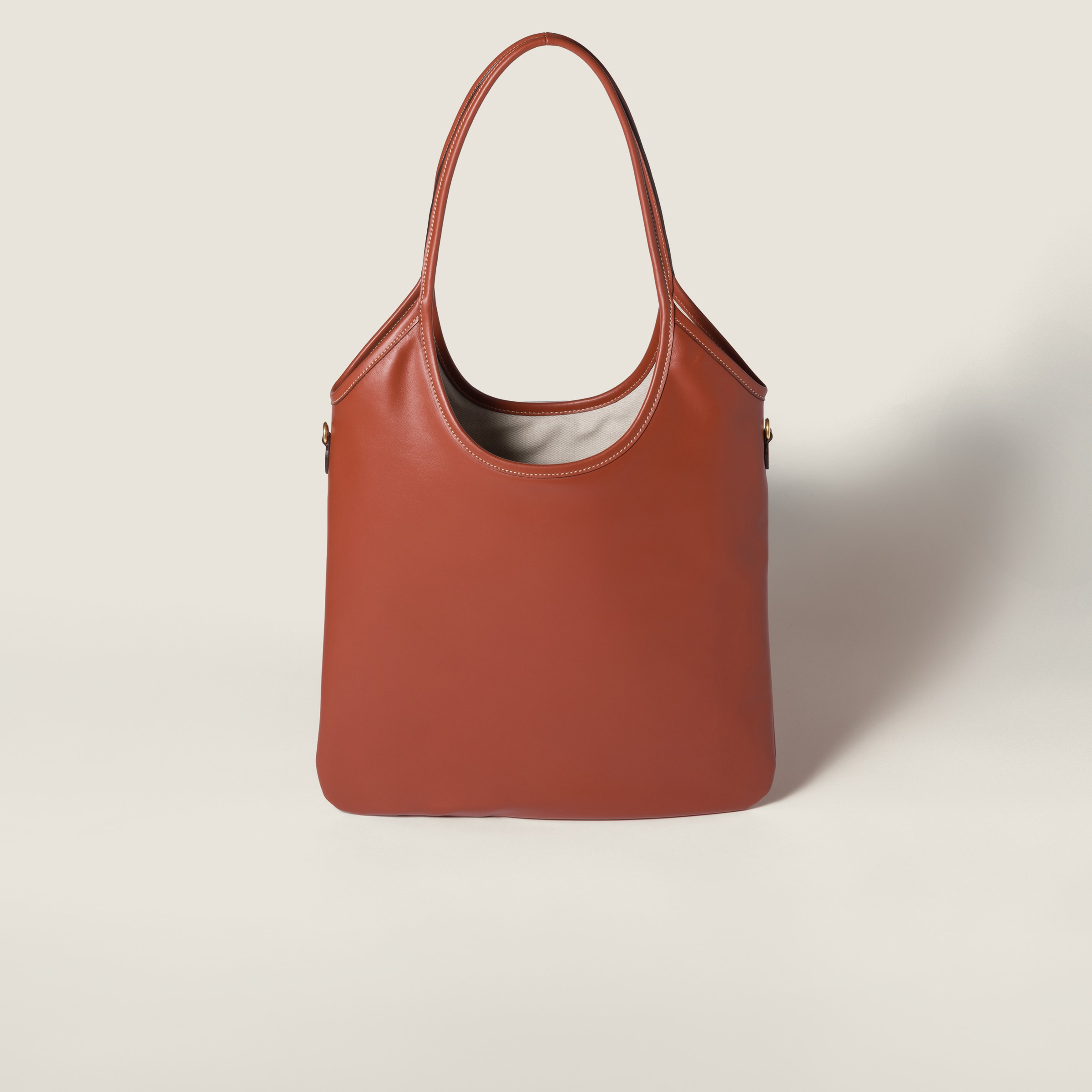 Rust Ivy Leather Bag | Miu Miu