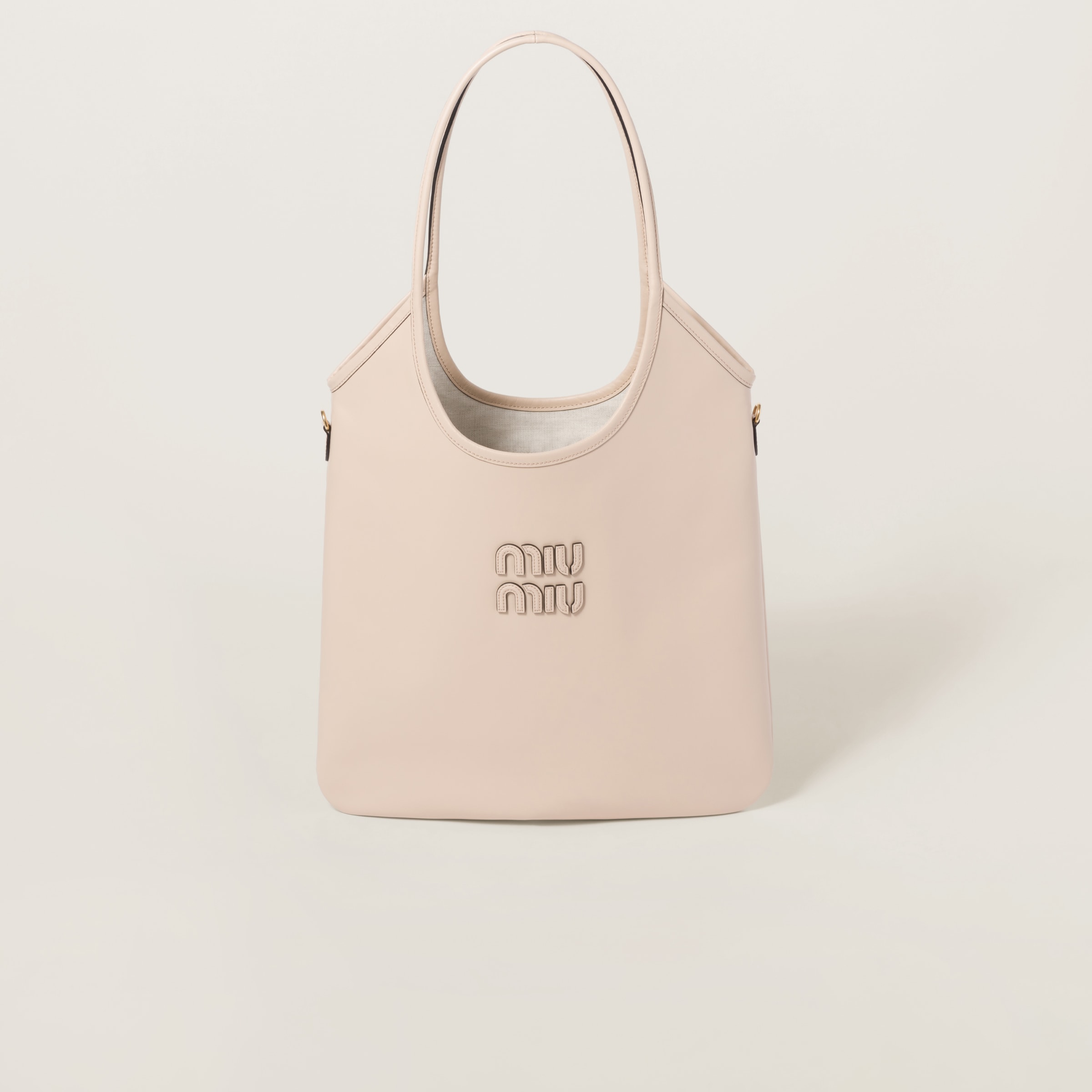 MIU MIU】ミュウミュウ ロゴ レザー トートバッグ (MiuMiu/トートバッグ) 5BG231_2CRW_F0K74_V_MLN【BUYMA】