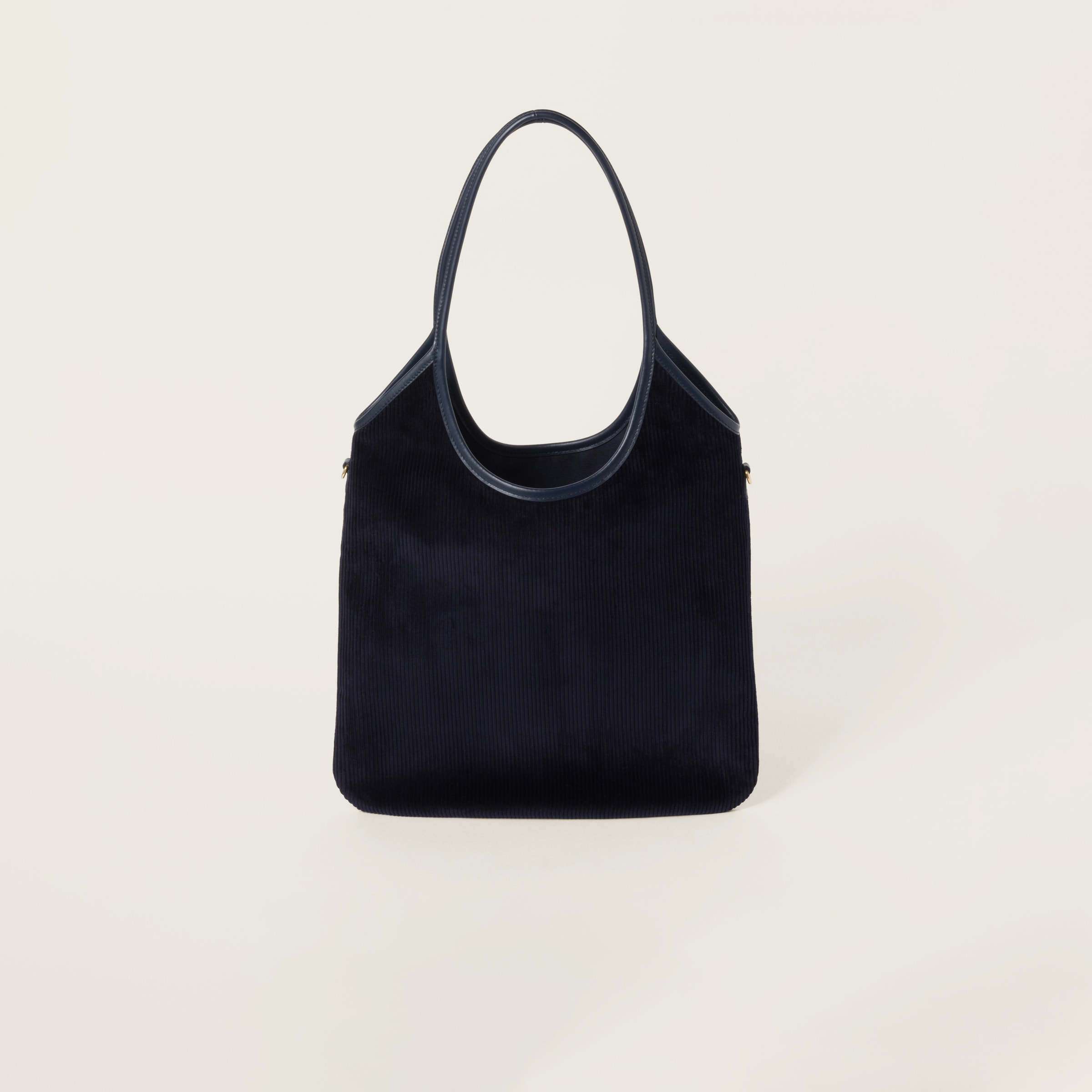 Navy Ivy Corduroy Bag | Miu Miu