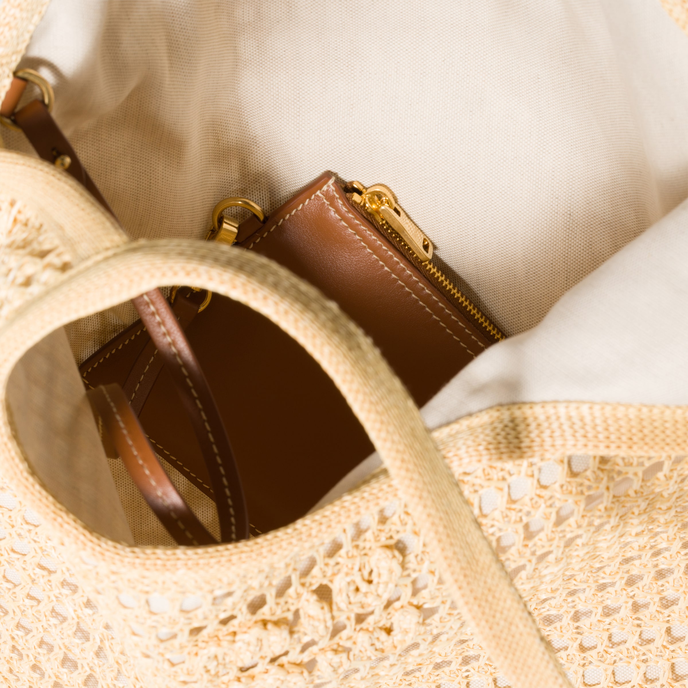 Natural Ivy Raffia Crochet Bag | Miu Miu - United States
