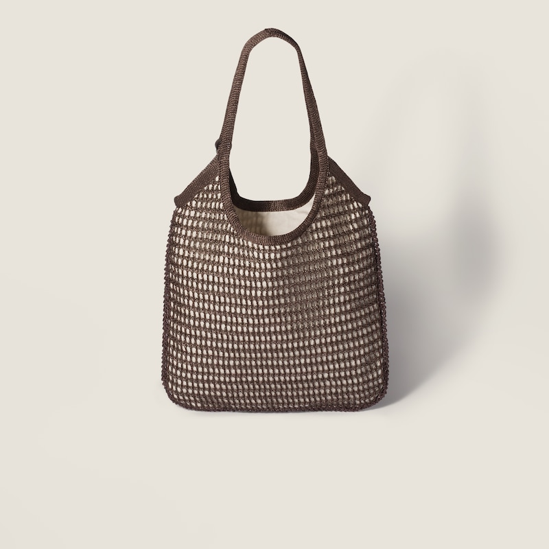 Ivy raffia crochet bag