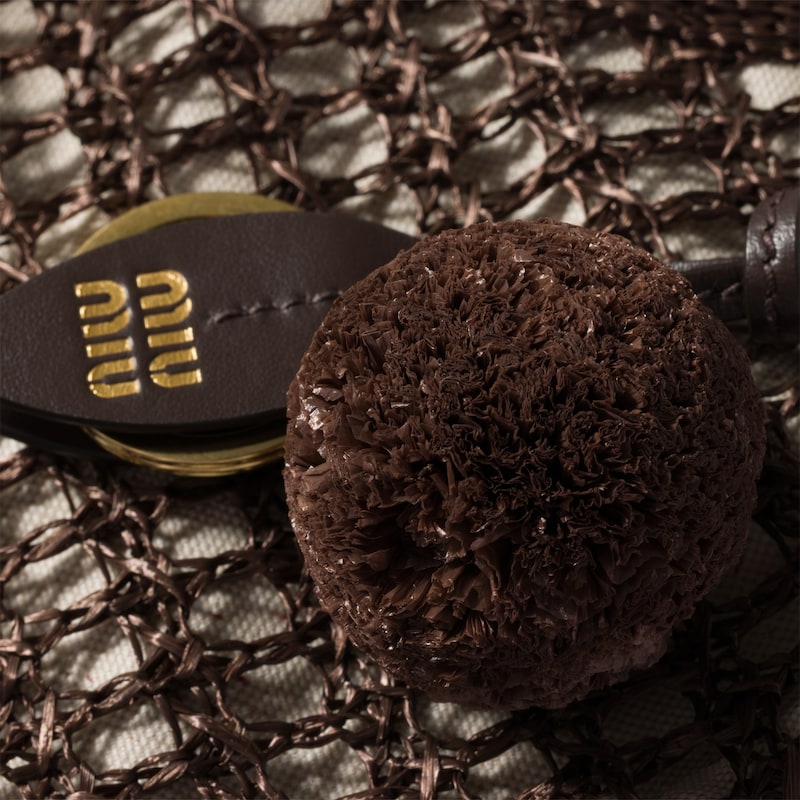 Ivy raffia crochet bag