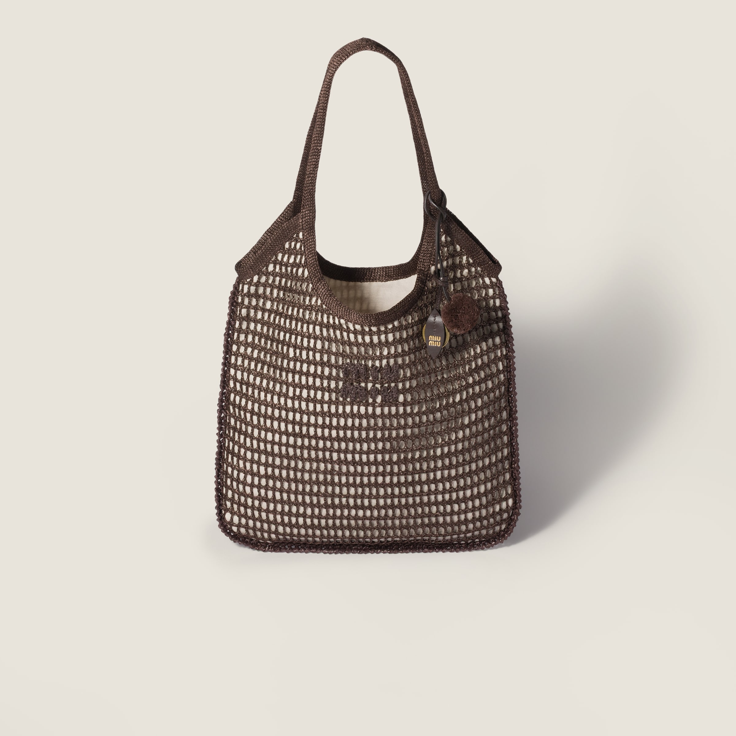 Miu Miu Ivy raffia crochet bag