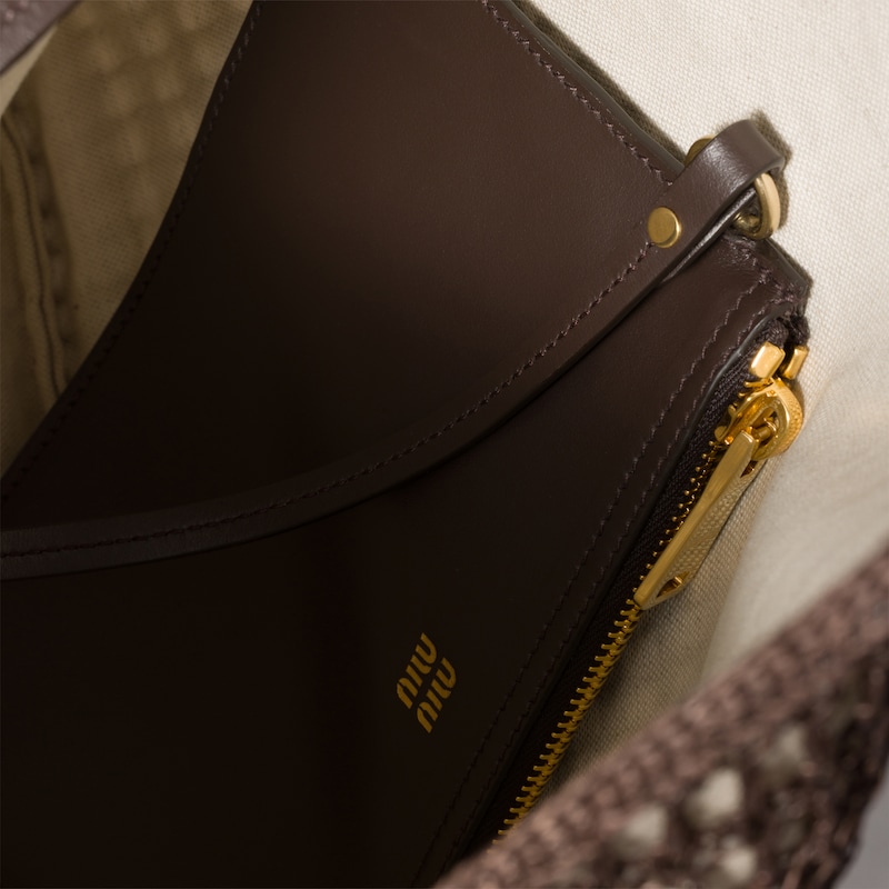 Ivy raffia crochet bag