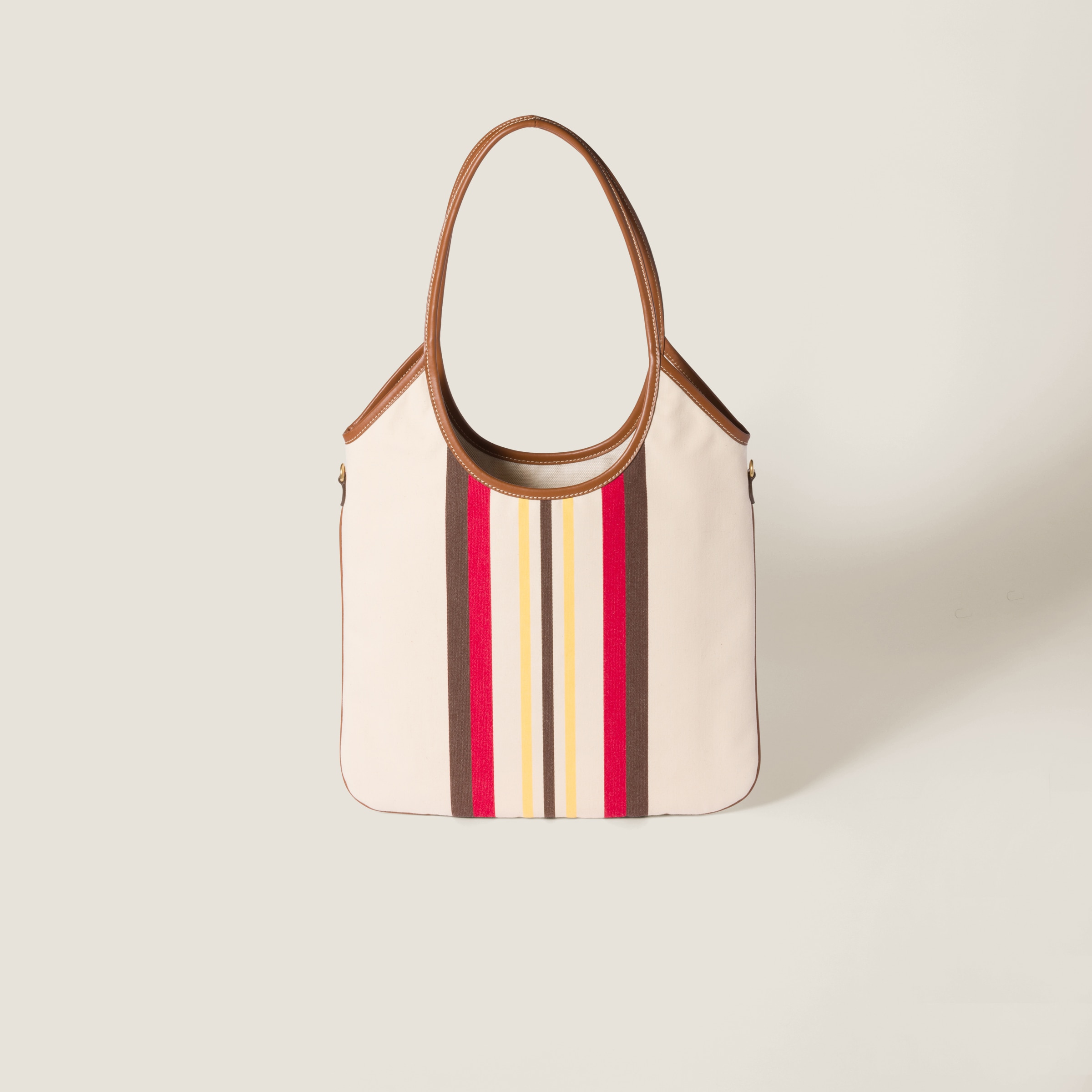 Miu Miu Ivy Canvas And Leather Bag