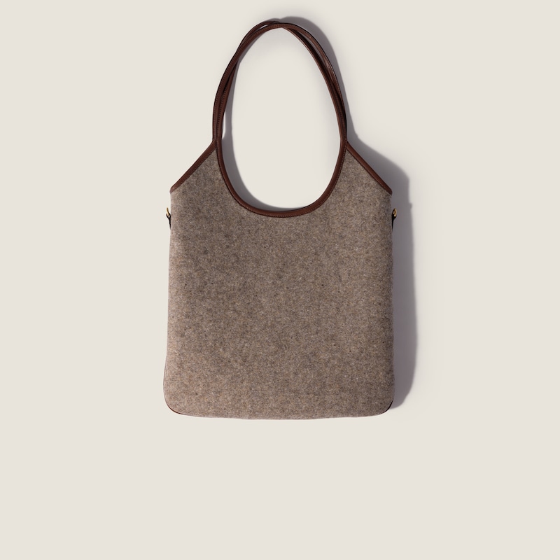 Bolso Ivy de lana y piel