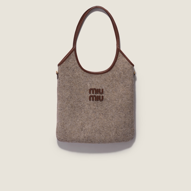 Ivy wool and leather bag