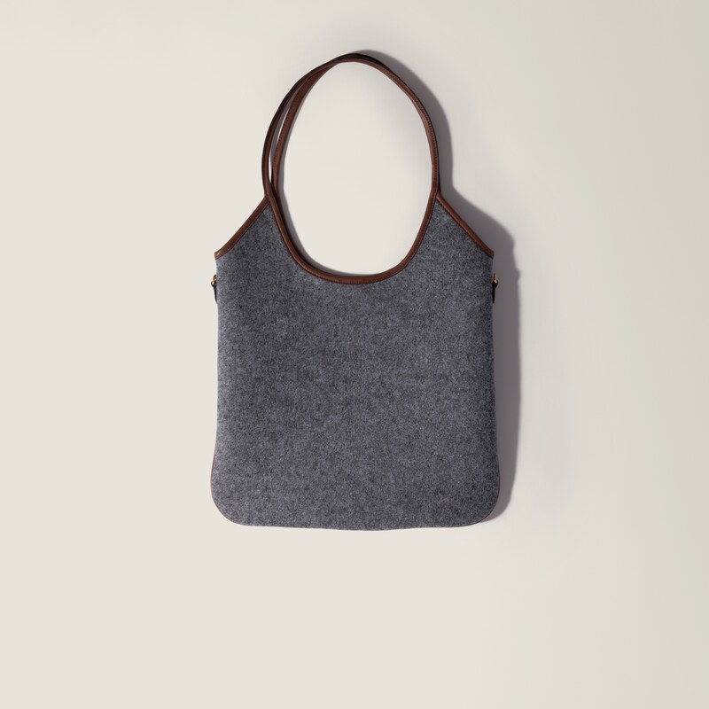Bolso Ivy de lana y piel