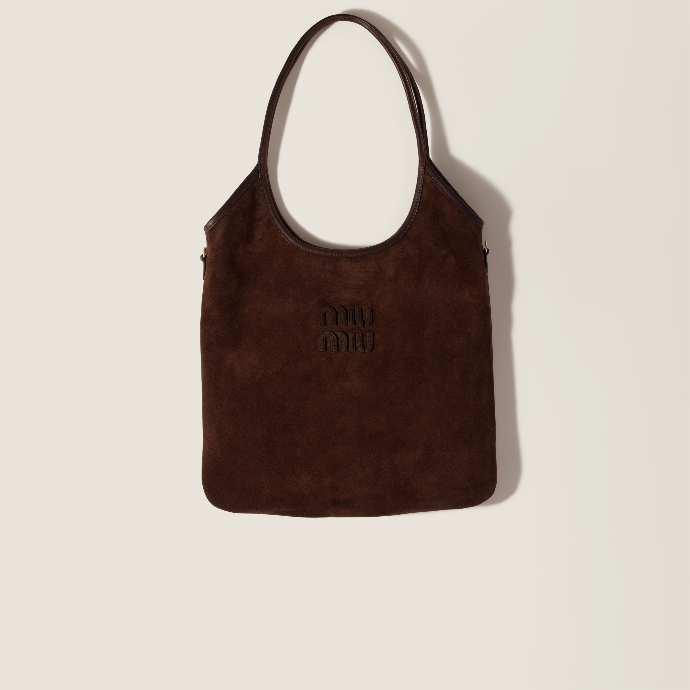Miu Miu Ivy suede tote bag