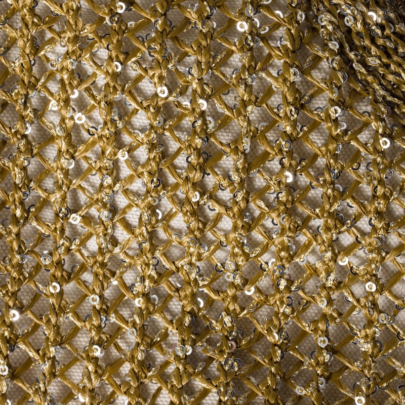 Bolsa IVY em malha com lantejoulas