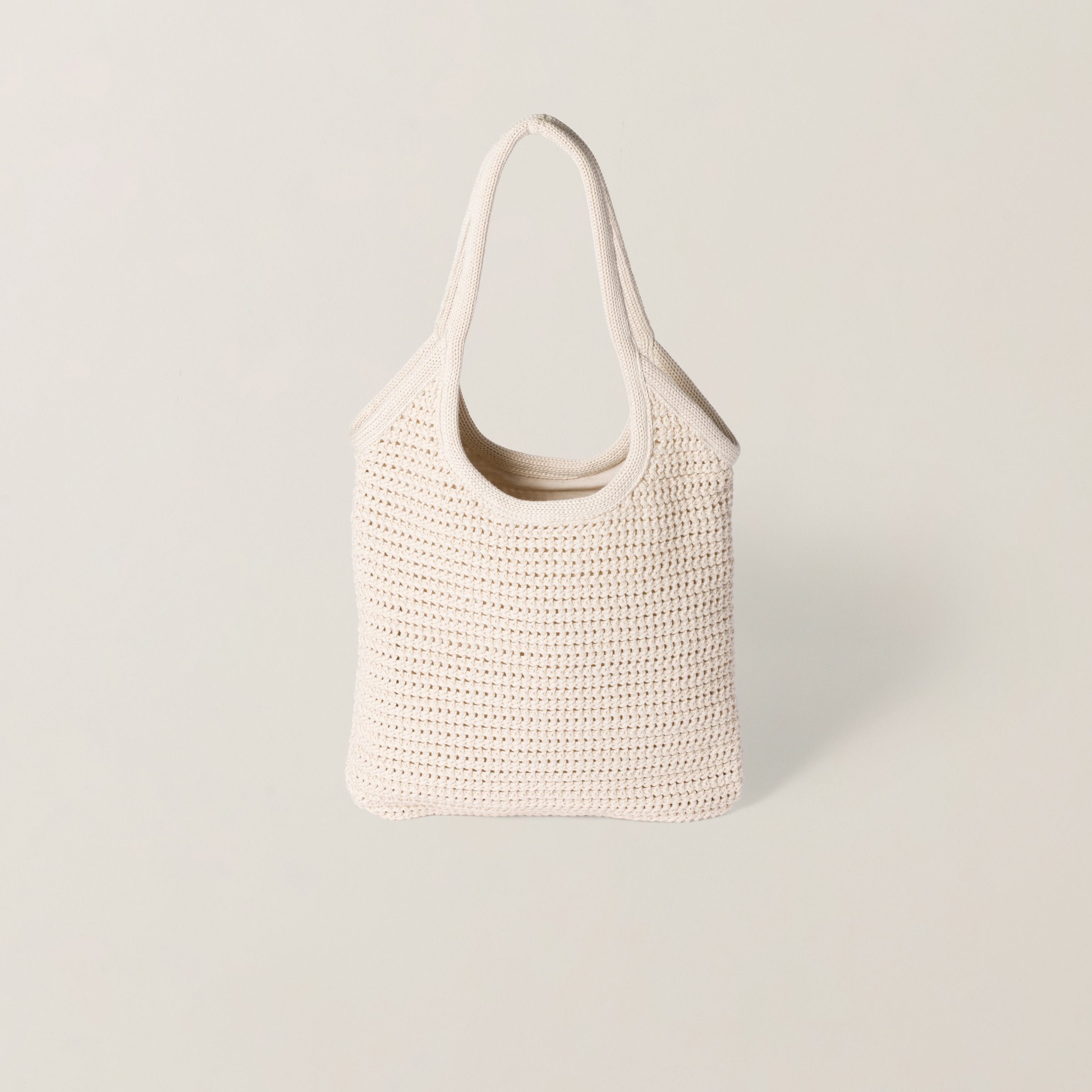 Miu Miu Ivy Raffia-effect Woven Tote Bag