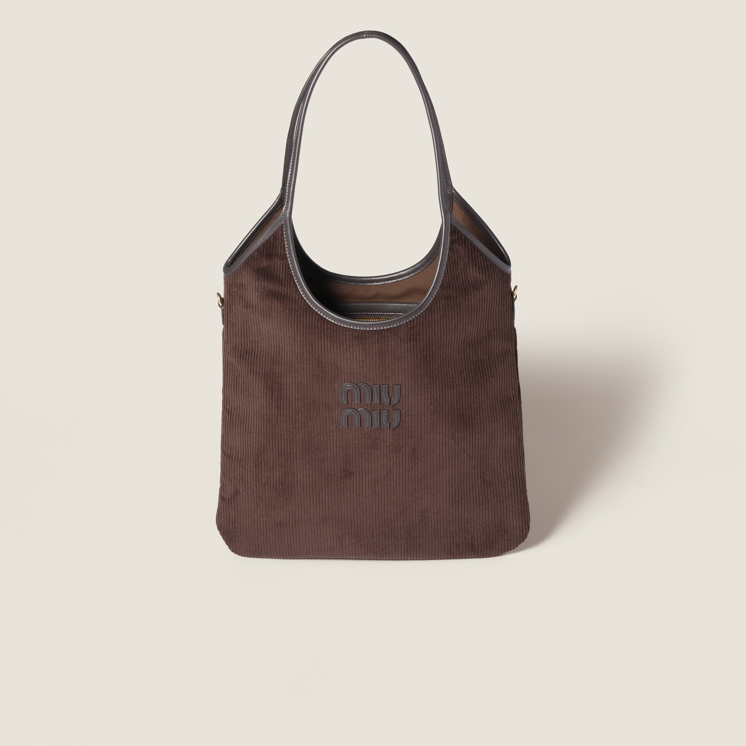 Miu Miu｜ (5BG231 2CRW F0NBL) Buy Miu Miu Cognac Ivy Leather Bag 'Radica' - 5BG231 2CRW