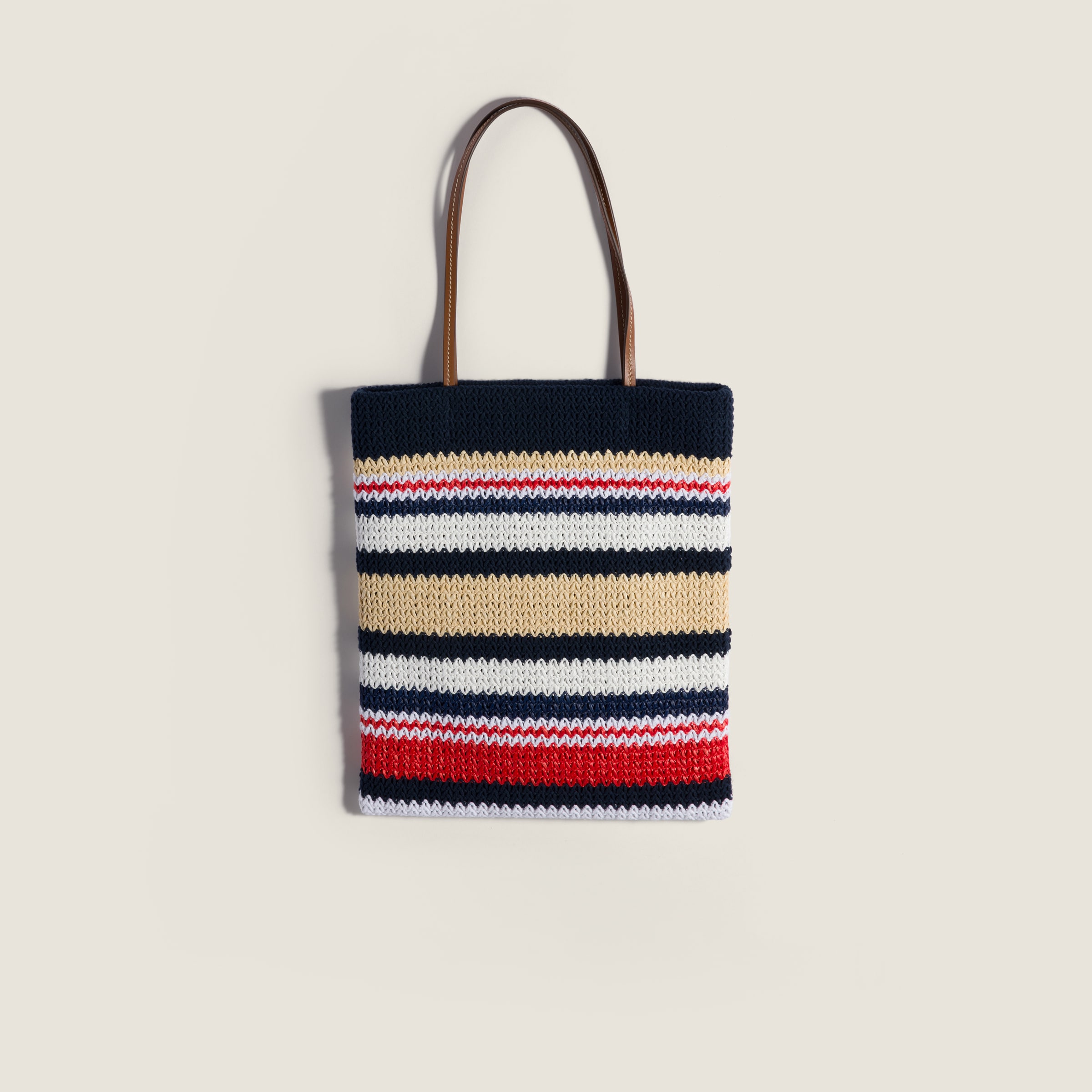 【新品】miumiu ラフィアエフェクト ウーブン トートバッグ ブルー／レッド／ナチュラル ラフィアエフェクトウーブン トートバッグ