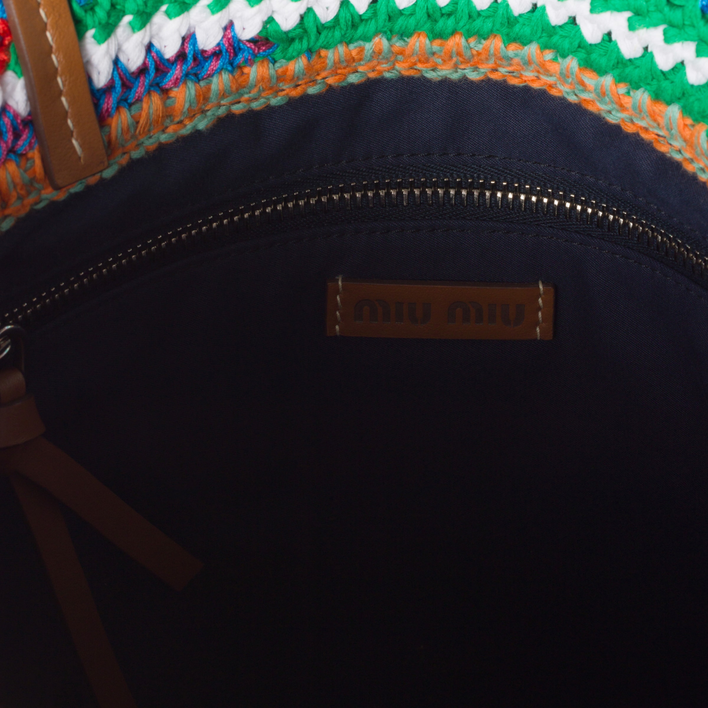 MIU MIU CROCHET TOTE BAG