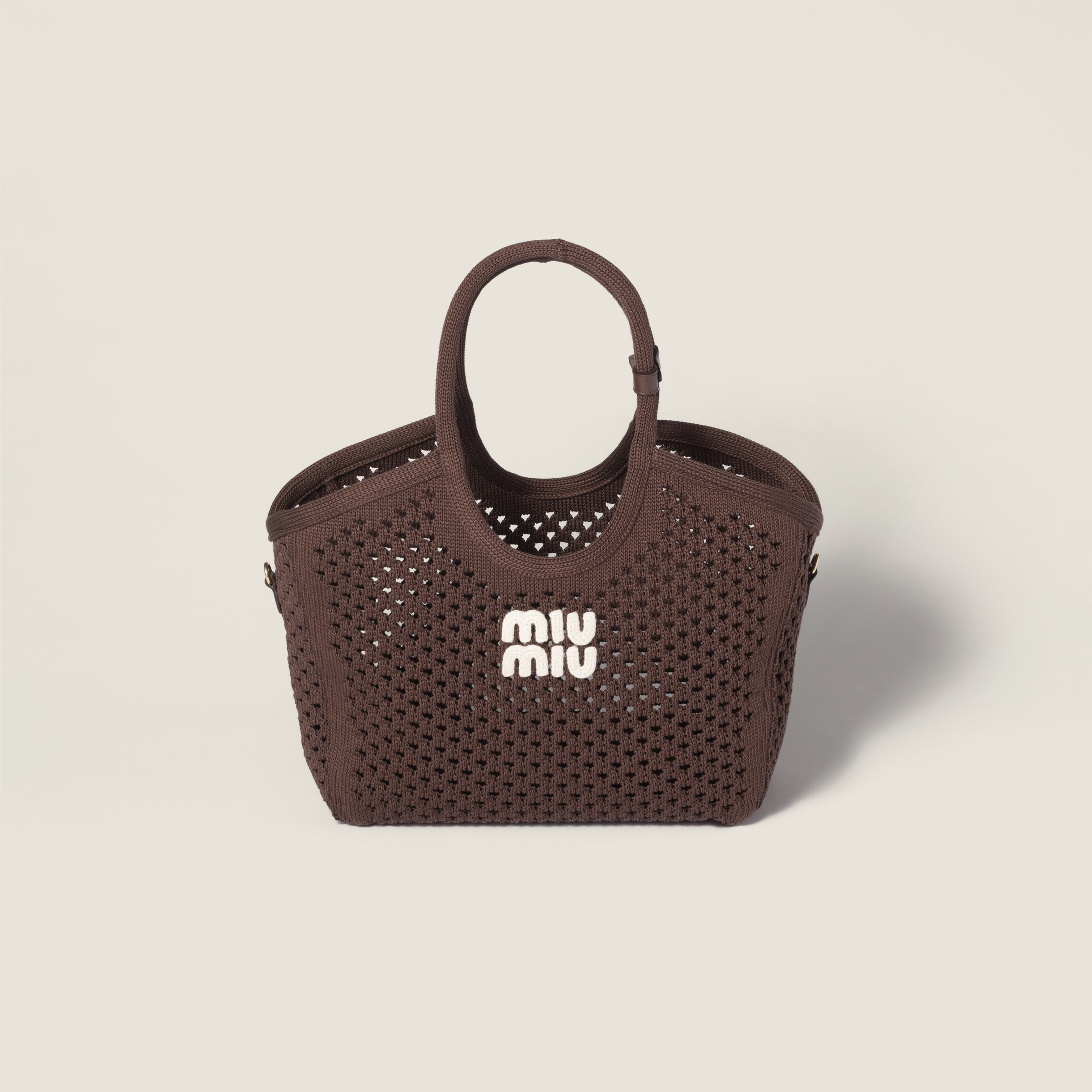 Miu Miu Ivy Cotton Mesh Tote Bag