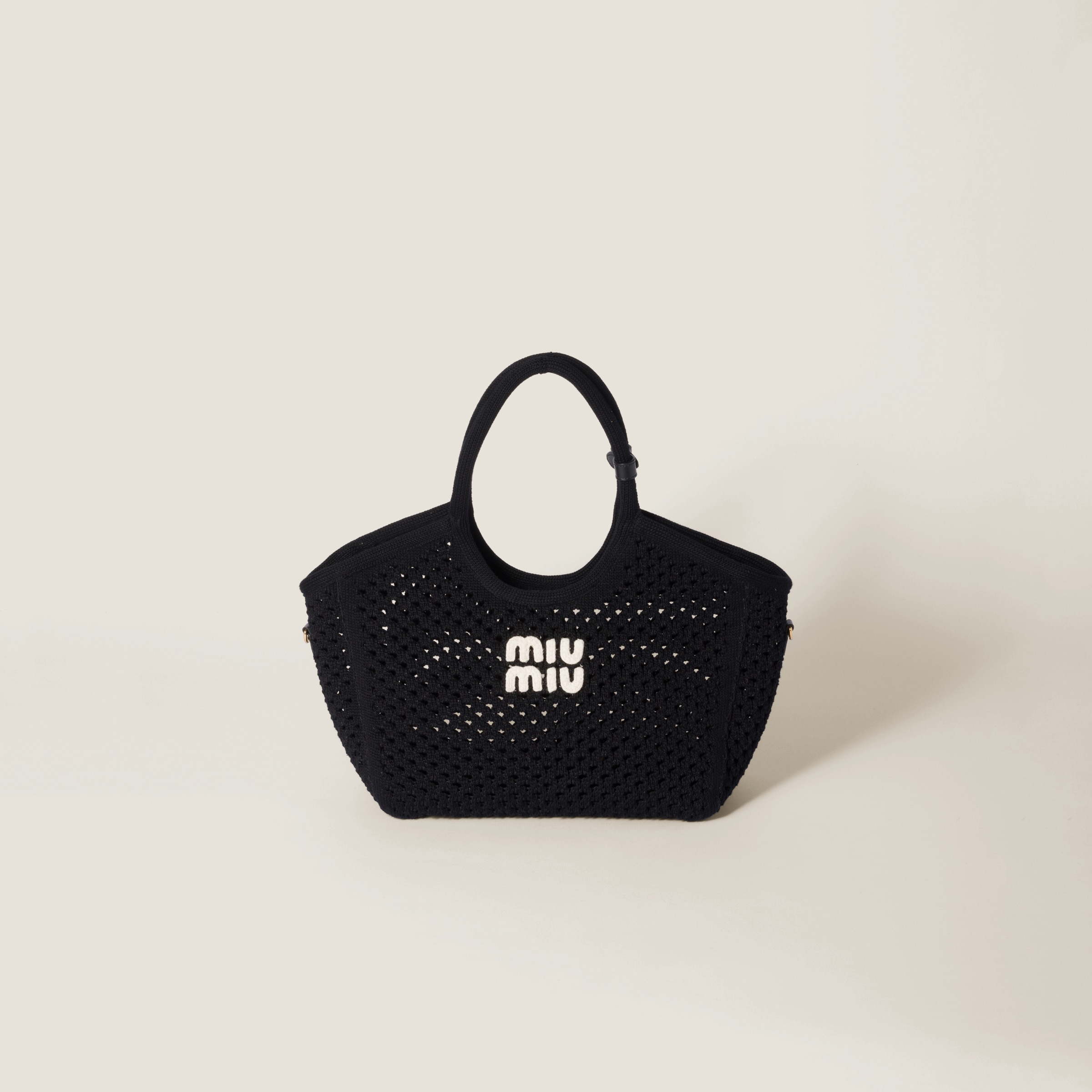 Miu Miu Ivy Cotton Mesh Tote Bag