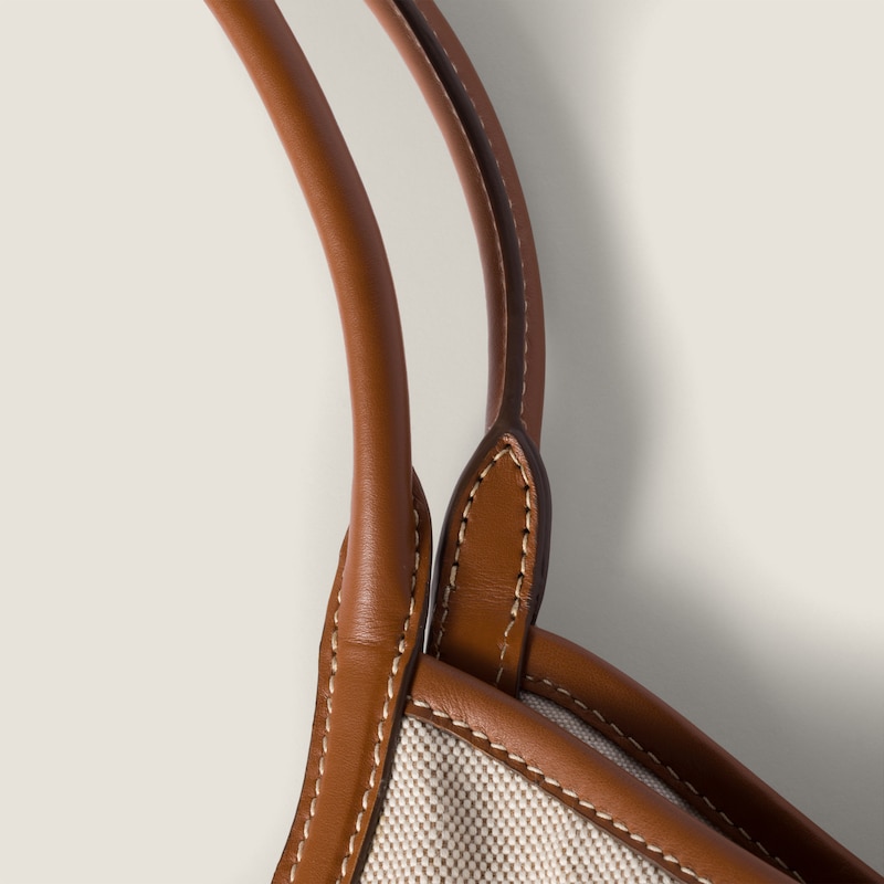 IVY canvas and leather tote bag