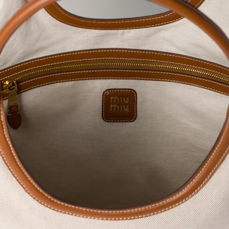 IVY canvas and leather tote bag