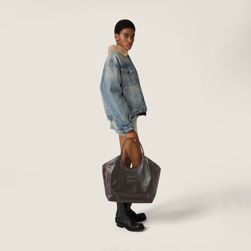 IVY leather tote bag