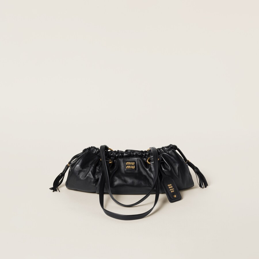 Miu miu leather shoulder bag sales