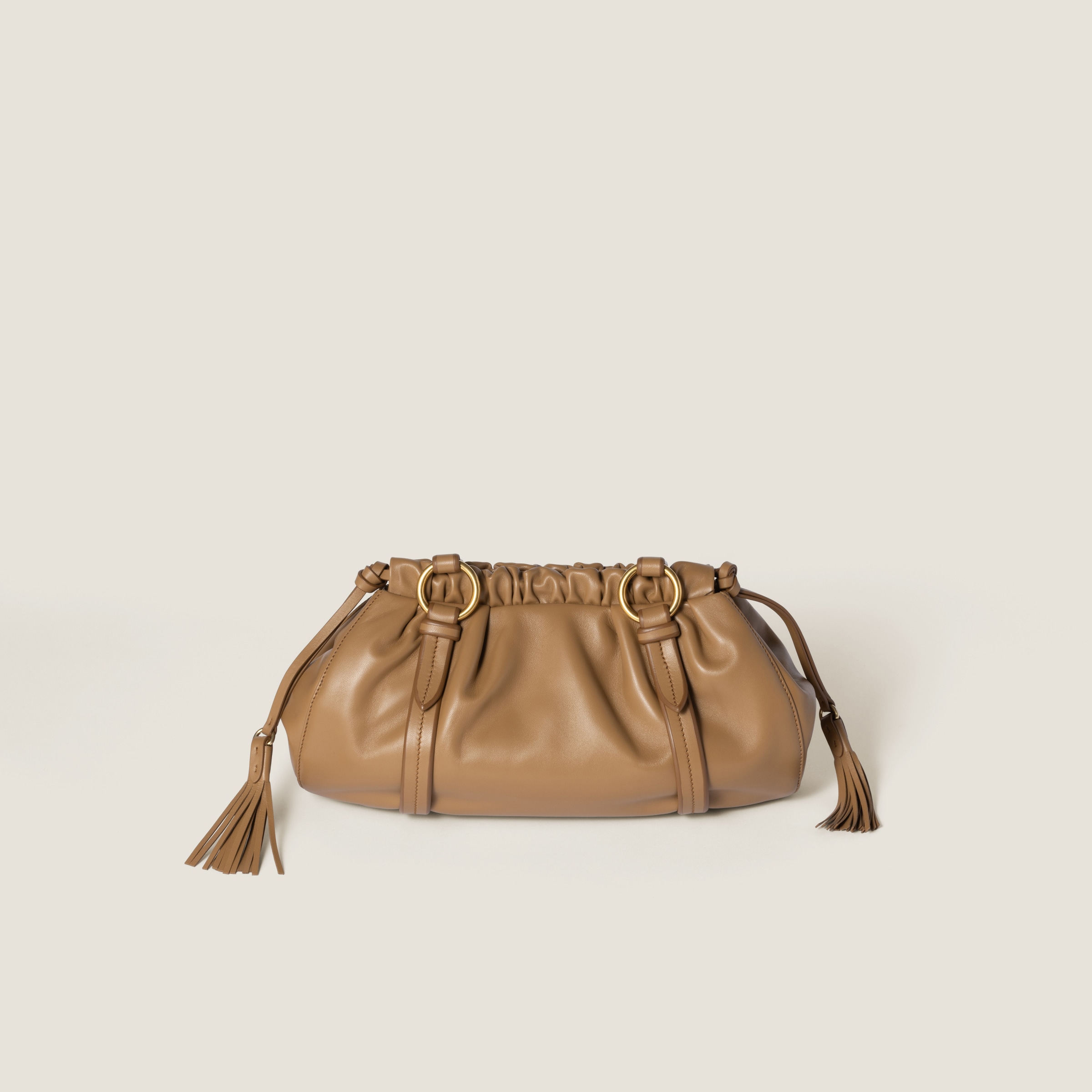 ショルダーバッグ・ポシェット Joie nappa leather bag 5BG289_2BBL_F0002_V_OOO Miu Miu - Joie Nappa Leather Bag in Briarwood