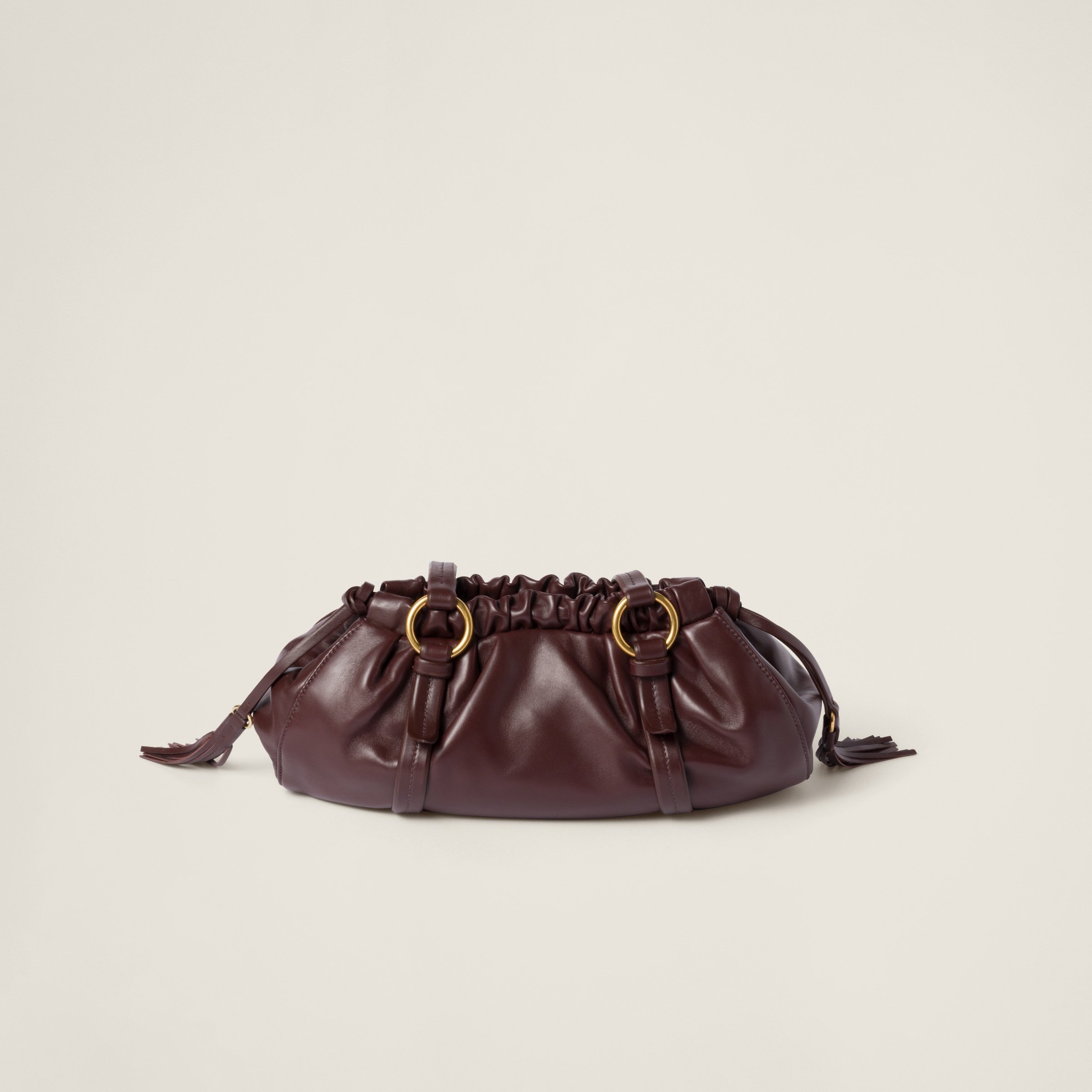 【上質な素材】MIUMIU アドベンチャーレザーバッグ ◇入手困難◇【MiuMiu】レザー トリック (MiuMiu/バッグチャーム