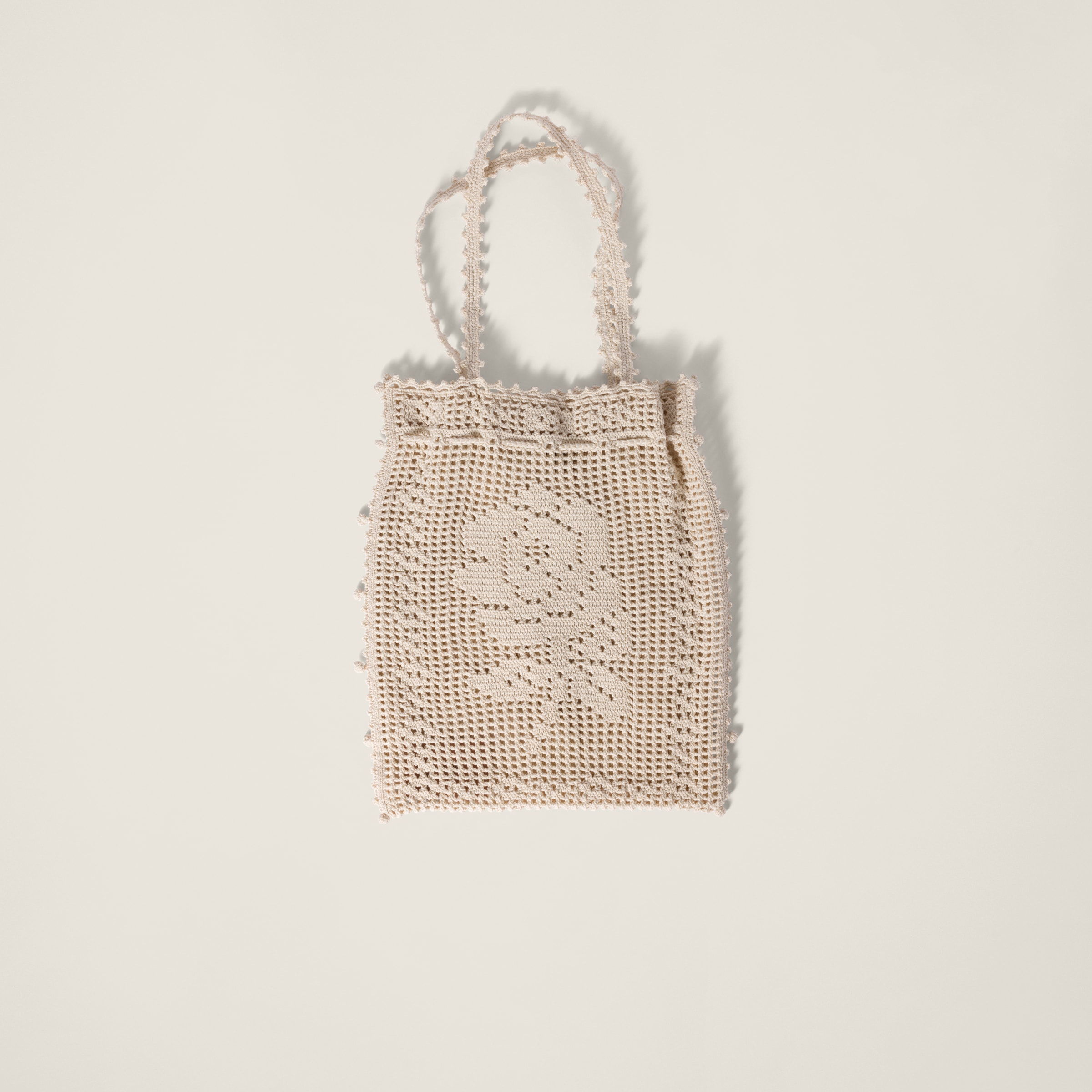 Miu Miu Crochet Cotton Bag