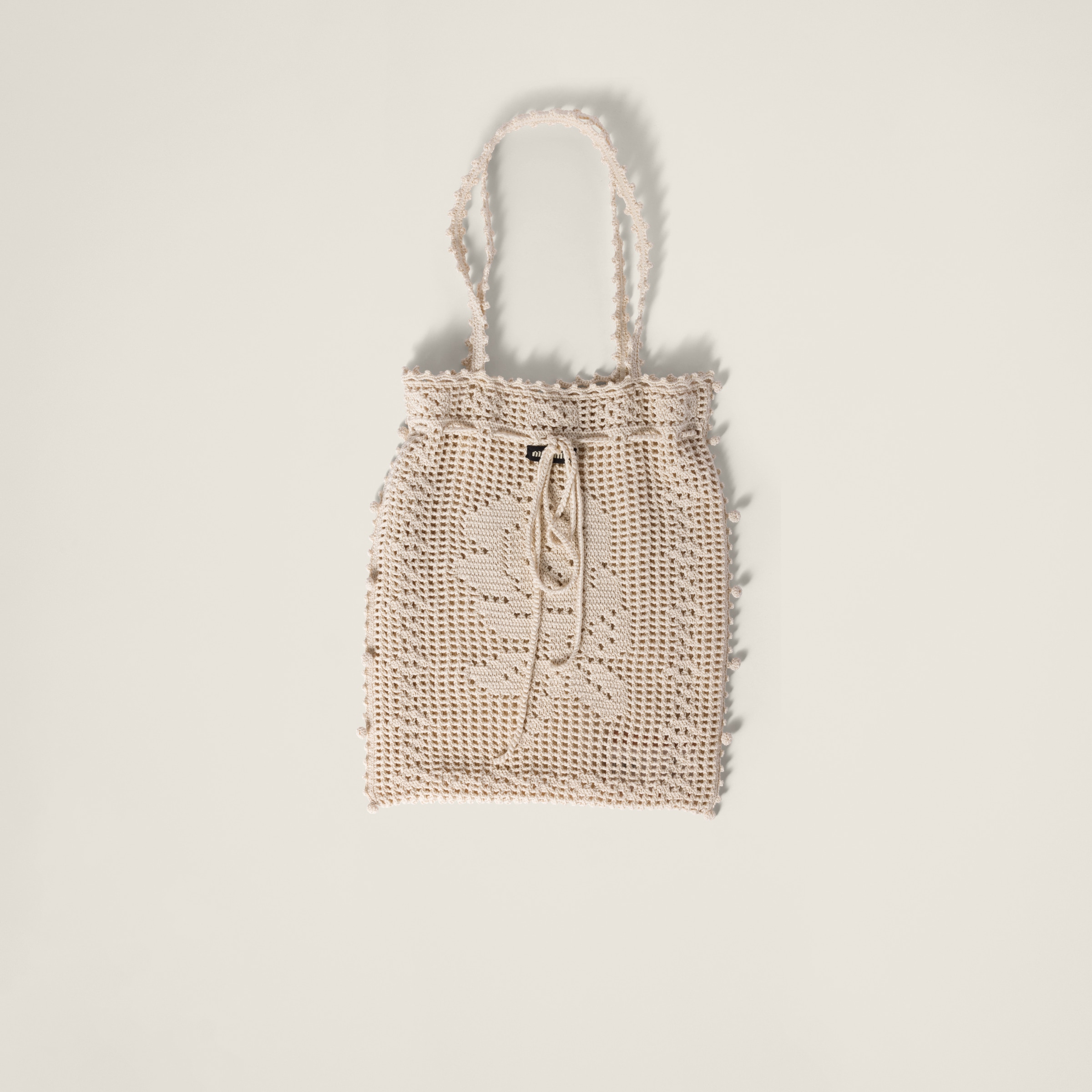 Miu Miu Crochet Cotton Bag