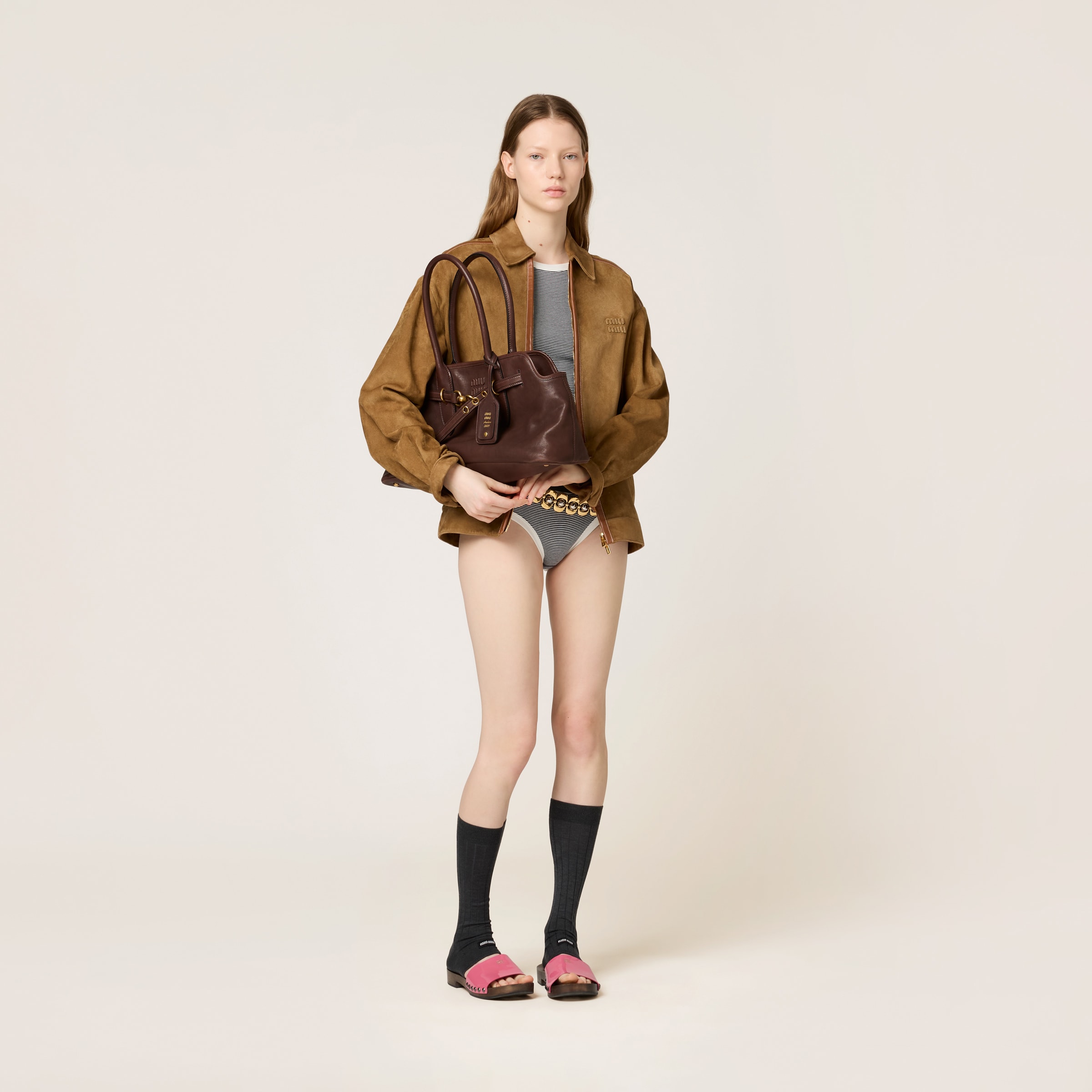 Briarwood Aventure Nappa Leather Bag | Miu Miu