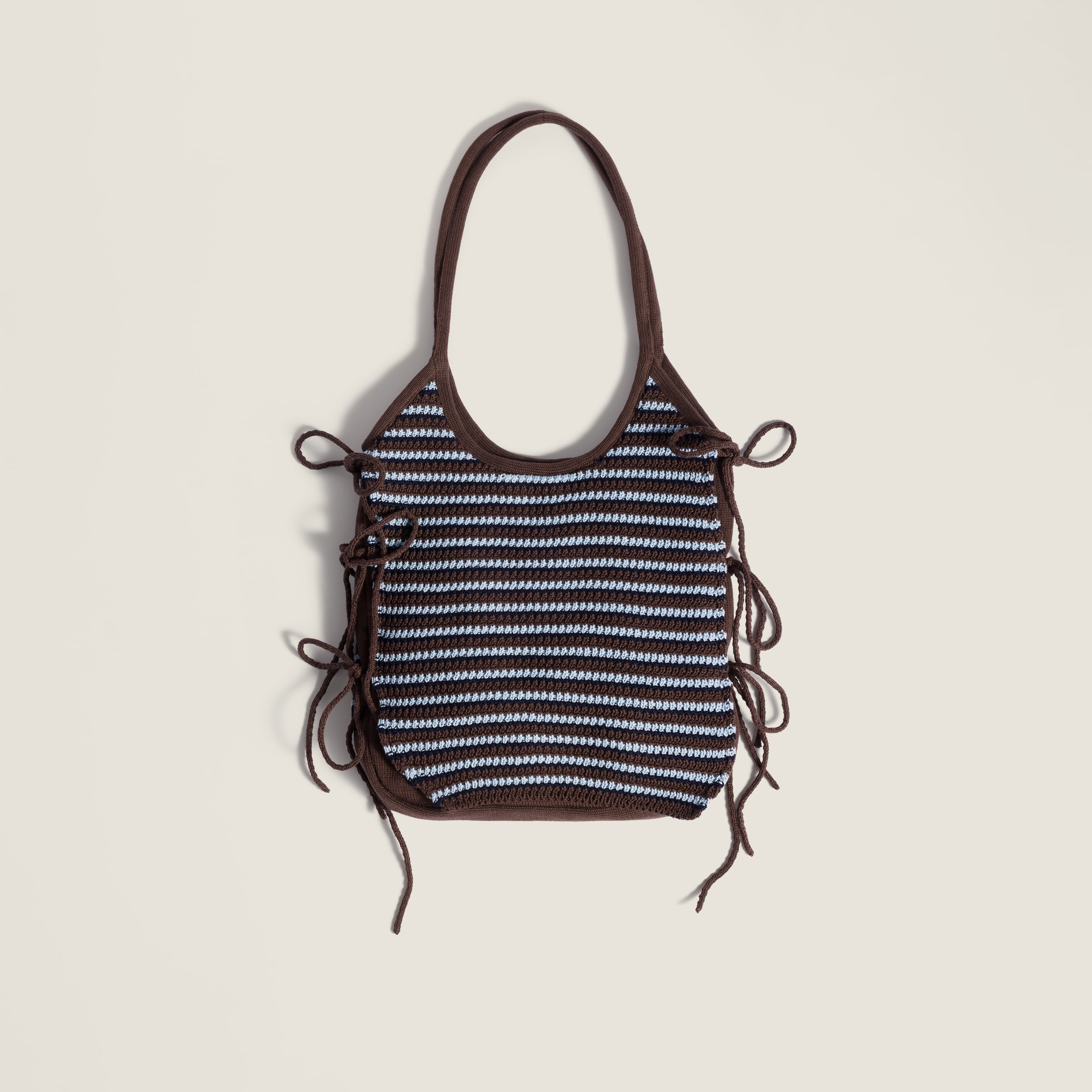 Cocoa Brown/celeste Ivy Crochet Bag | Miu Miu - United States