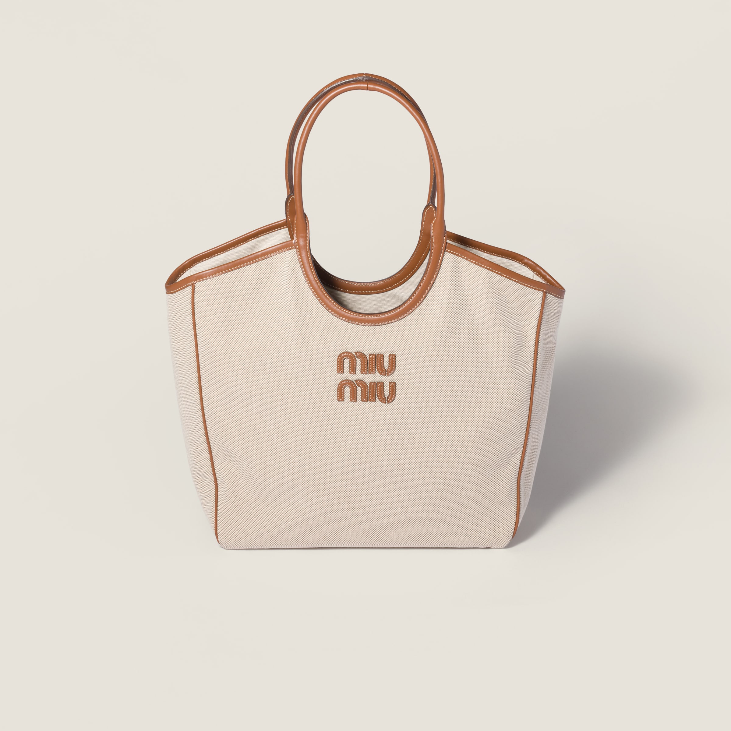 Ivy canvas and leather bag from Miu Miu - $2,300