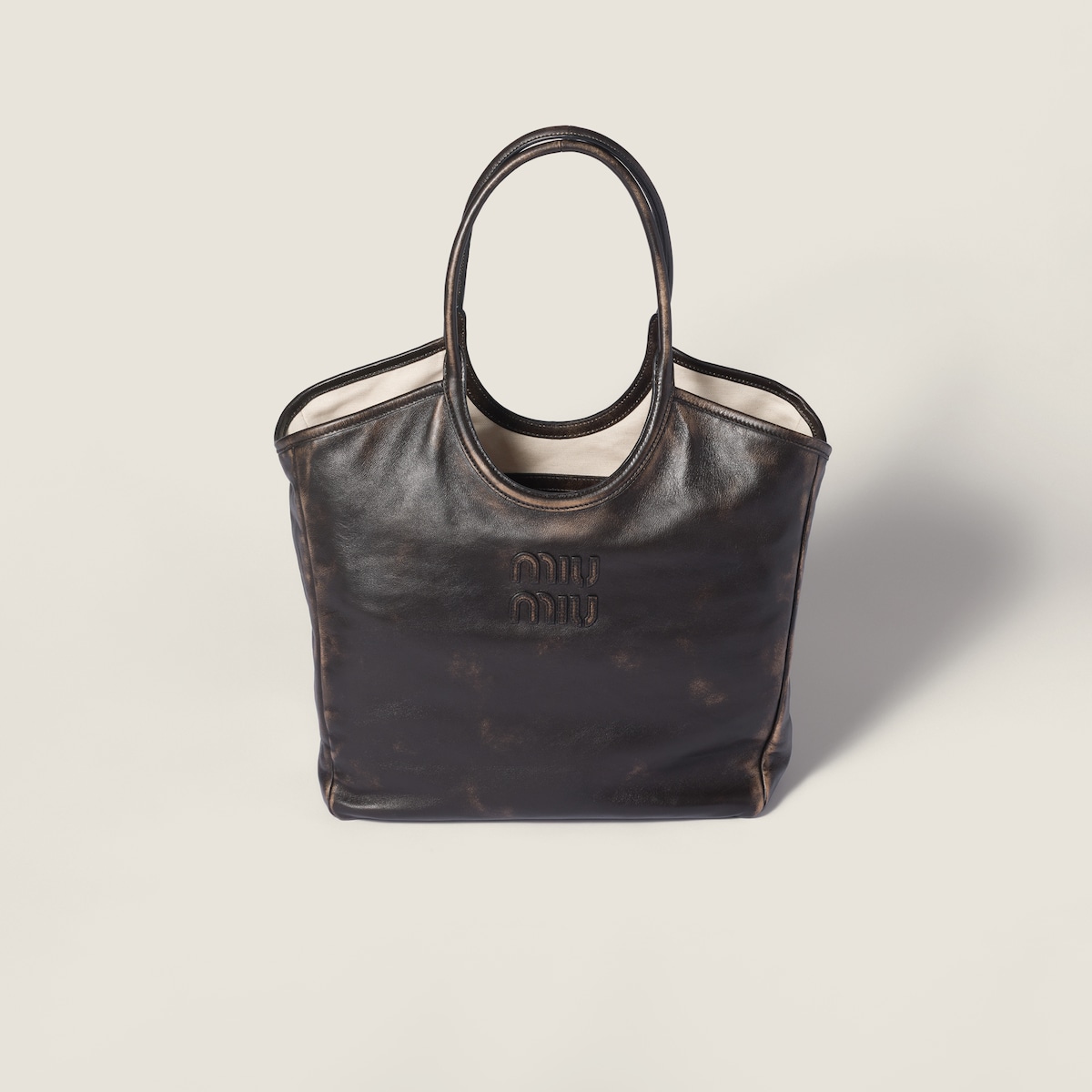 Ivy leather tote bag