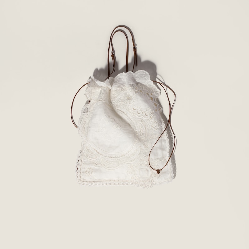 Lace tote bag