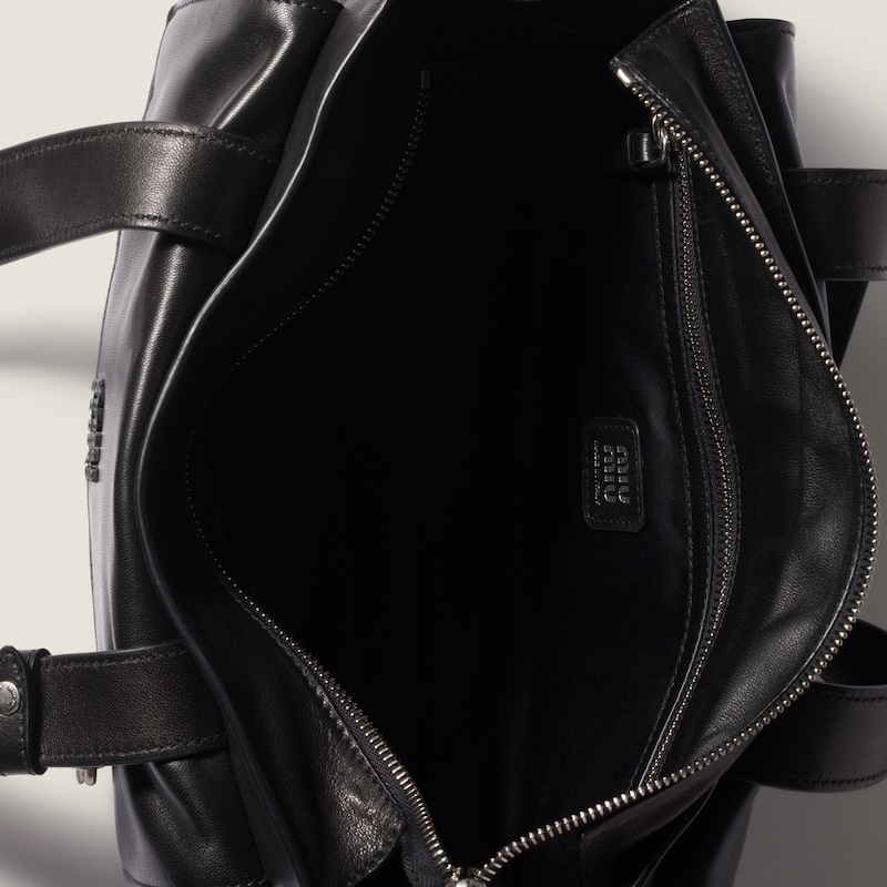 Utilitaire nappa leather shopping bag