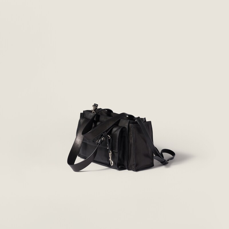 Utilitaire nappa leather shopping bag