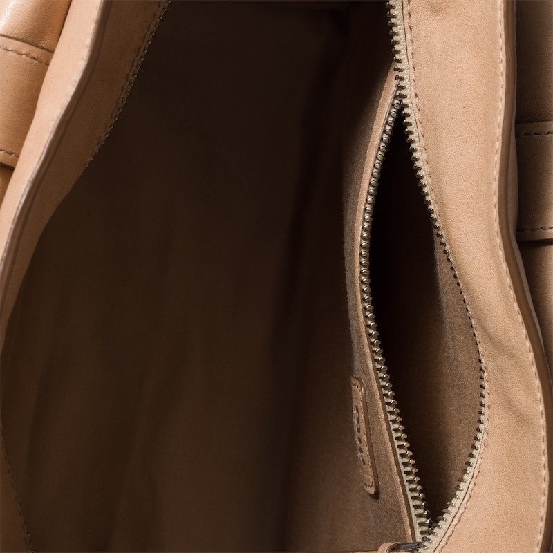 Utilitaire nappa leather shopping bag