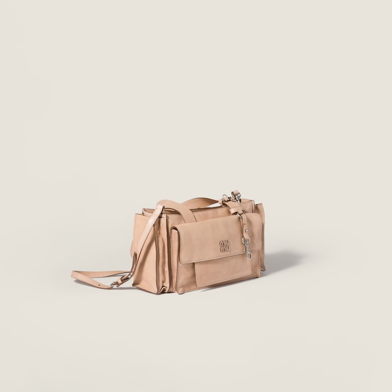 Utilitaire nappa leather shopping bag