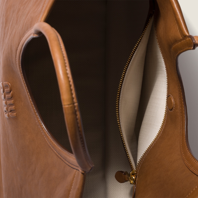 Ivy nappa leather shopping bag