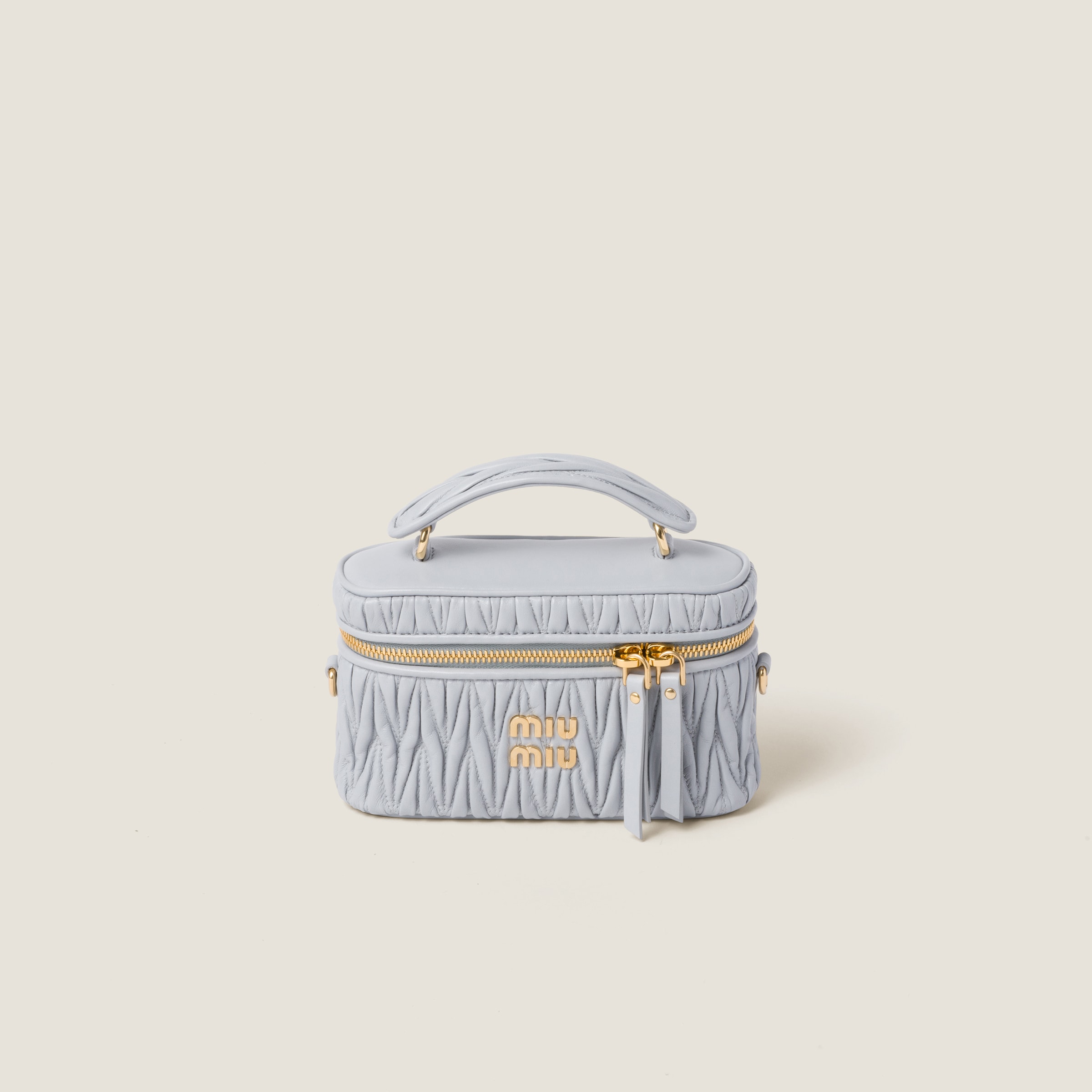 コーンフラワーブルー マテラッセレザー ショルダーバッグ | Miu Miu