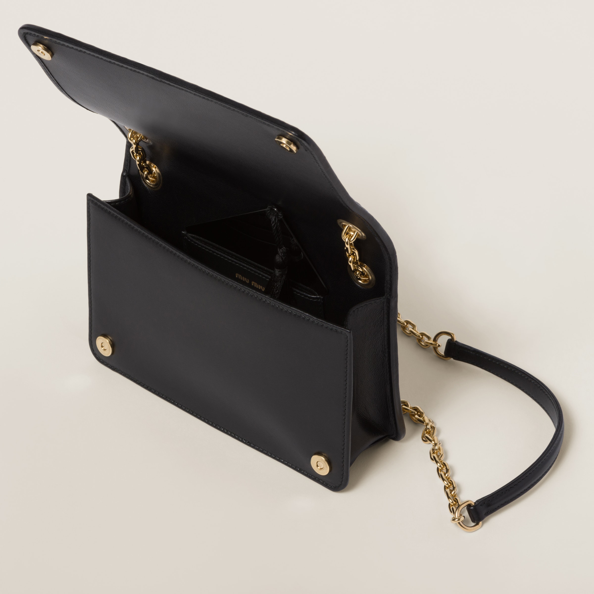 MATELASSÉ NAPPA LEATHER MINI BAG 18 WHITE