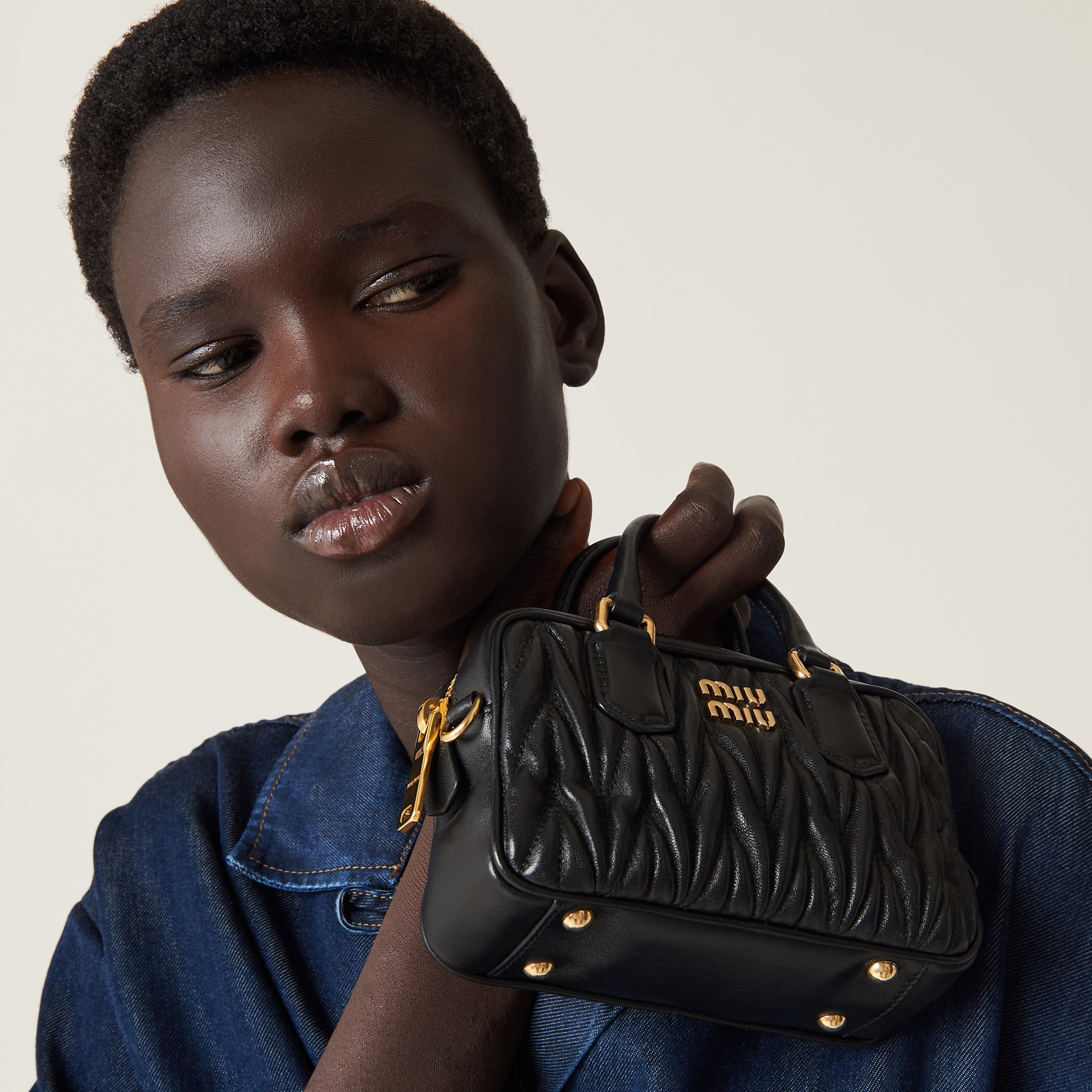 Miu miu matelassé leather mini bag new arrivals