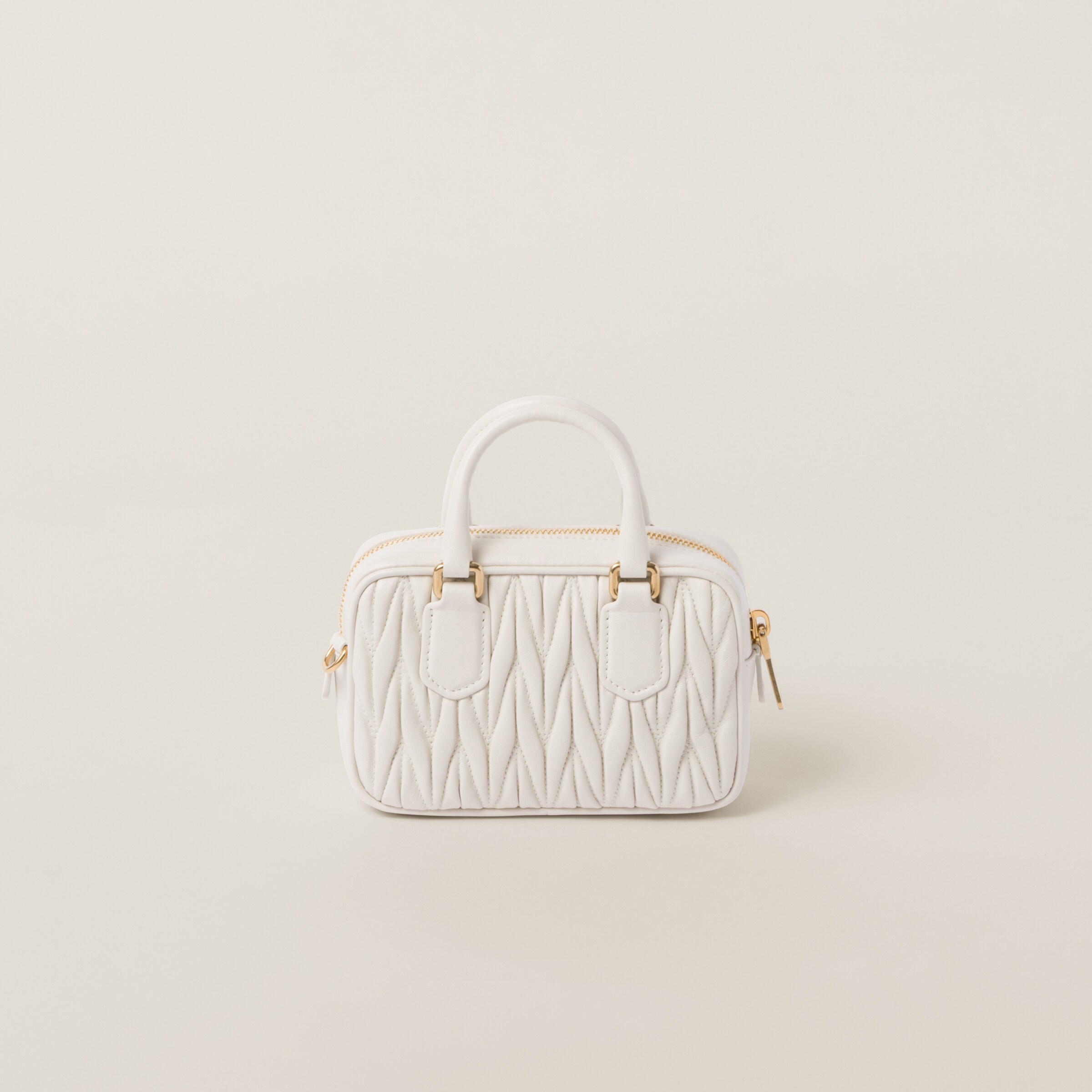 ARCADIE MATELASSÉ NAPPA SMALL BAG 19 IN BLACK LAMBSKIN GOLD HARDWARE