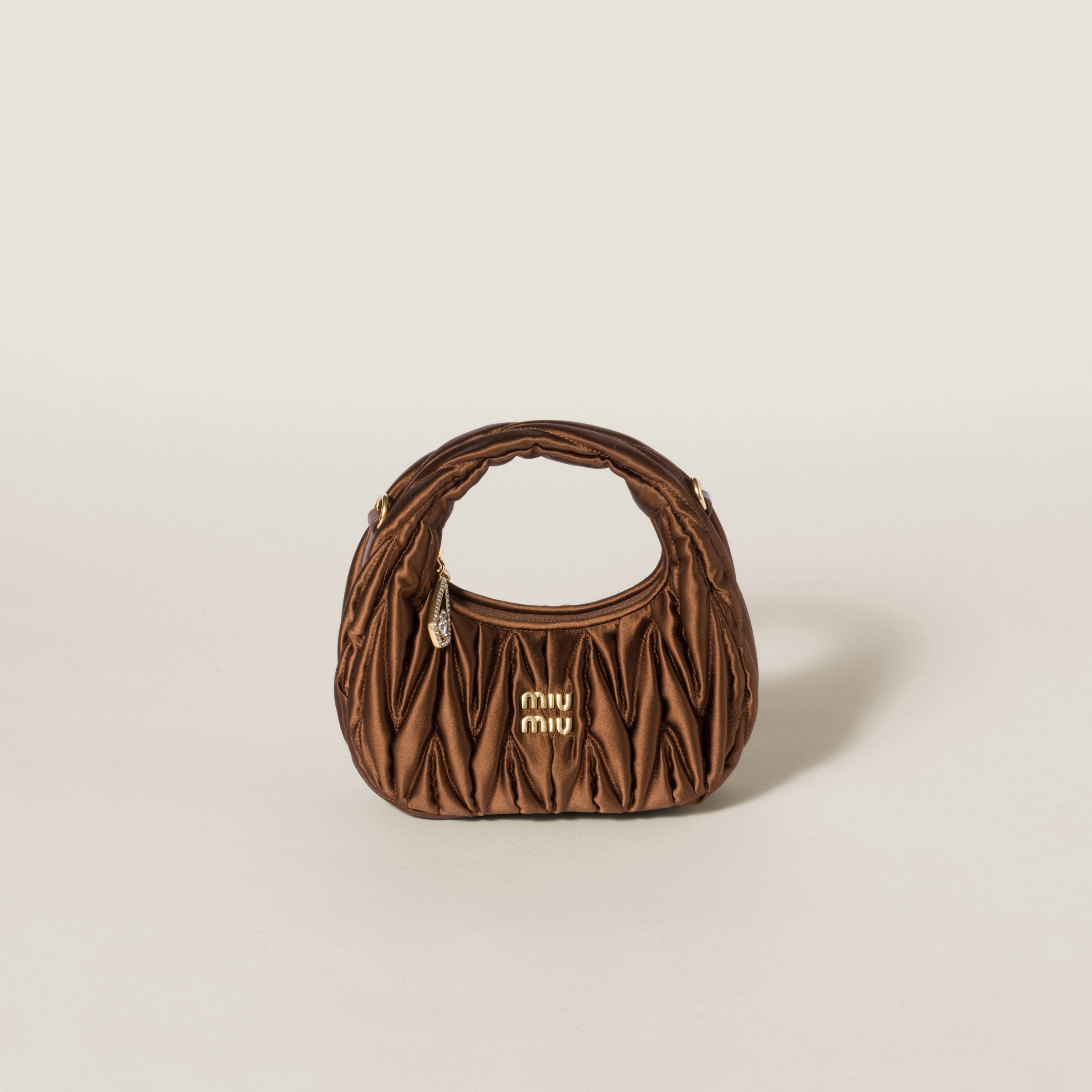 Wander matelassé satin mini-bag - Collection Collections